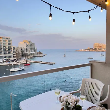 Apartman Luxury In Heart Of St Julian's With Sea View San Ġiljan